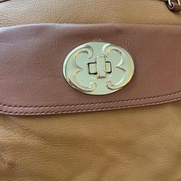 Emma Fox Two-Tone Leather Satchel - Picture 6 of 7